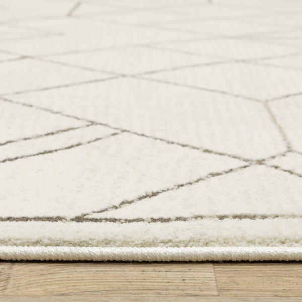 Oriental Weavers Raylan Indoor Area Rug - Sophisticated Multi-tonal Design With High/Low Texture For Elegant Spaces Ivory,Taupe Polypropylene Rray06068230st