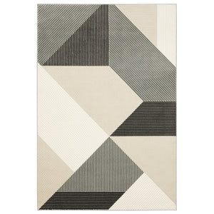 Oriental Weavers Raylan Indoor Area Rug - Sophisticated Multi-tonal Design With Textured Soft Polypropylene Yarn Ivory,Black Polypropylene Rray07240330st