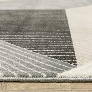 Oriental Weavers Raylan Indoor Area Rug - Sophisticated Multi-tonal Design With Textured Soft Polypropylene Yarn Ivory,Black Polypropylene Rray07068230st