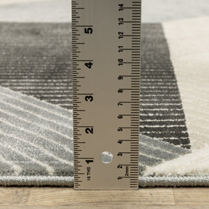 Oriental Weavers Raylan Indoor Area Rug - Sophisticated Multi-tonal Design With Textured Soft Polypropylene Yarn Ivory,Black Polypropylene Rray07068230st