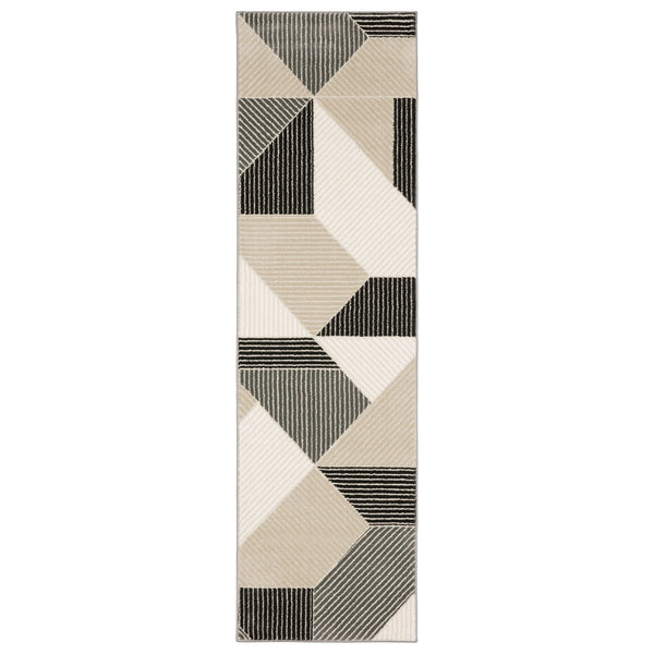 Oriental Weavers Raylan Indoor Area Rug - Sophisticated Multi-tonal Design With Textured Soft Polypropylene Yarn Ivory,Black Polypropylene Rray07068230st