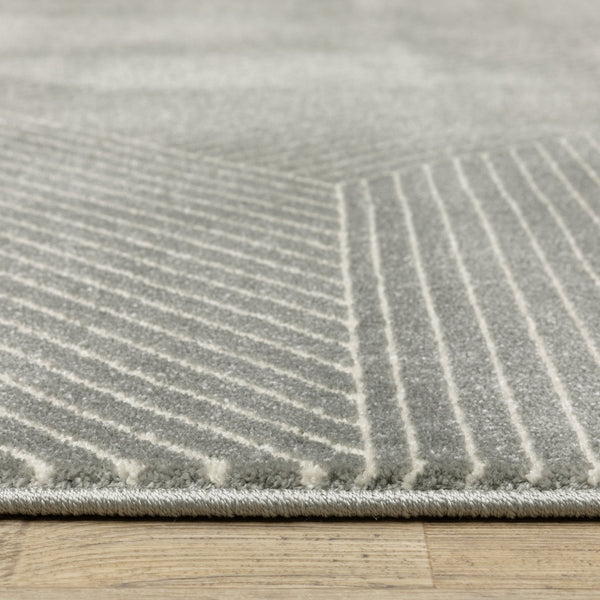 Oriental Weavers Raylan Indoor Area Rug - Power-loomed Multi-tonal Design With Sophisticated High/Low Texture Grey,Ivory Polypropylene Rray08240330st