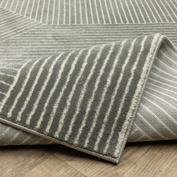 Oriental Weavers Raylan Indoor Area Rug - Power-loomed Multi-tonal Design With Sophisticated High/Low Texture Grey,Ivory Polypropylene Rray08240330st