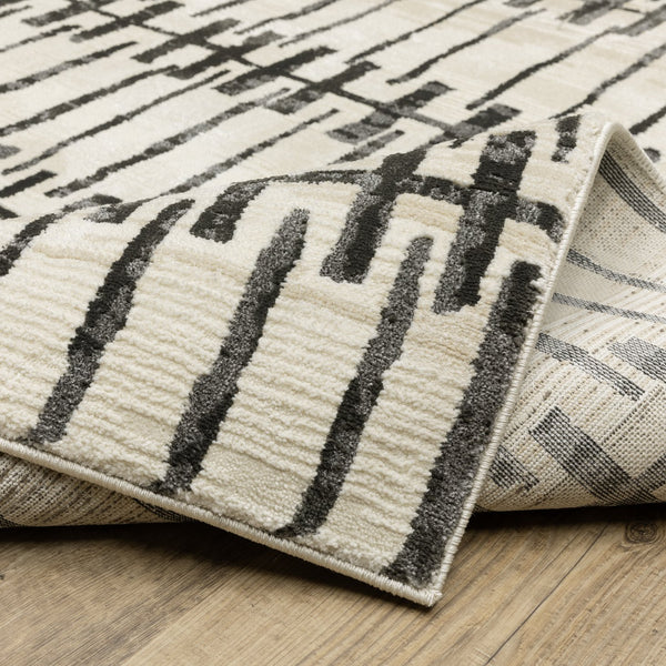 Oriental Weavers Raylan Indoor Area Rug - Elegant Persian & Geometric Design In Soft Multi-tonal Textures Beige,Black Polypropylene Rray11100152st