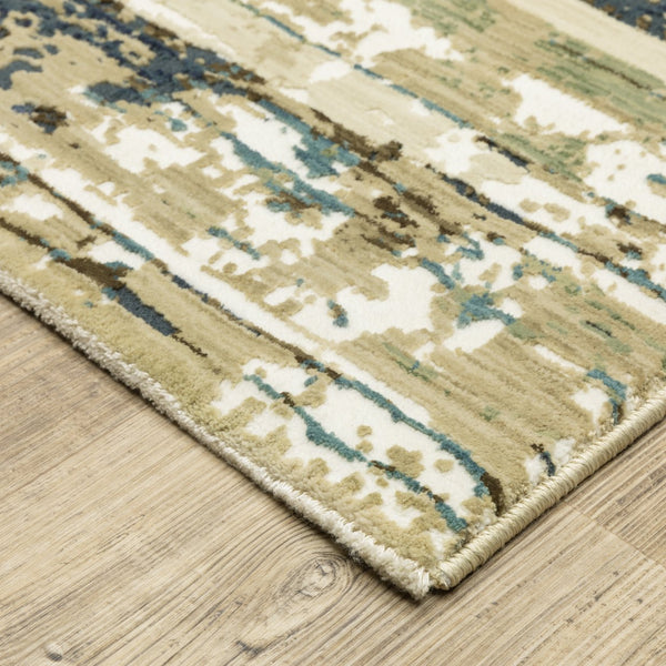 Oriental Weavers Reed Indoor Area Rug - Luxurious Softness With Nature-inspired Designs In Cool And Earthy Tones Beige,Blue Polypropylene Rre02a160235st