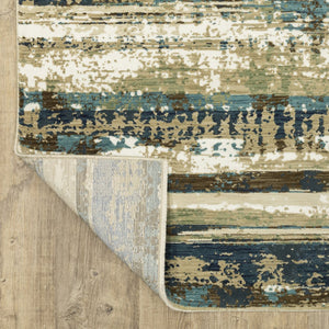 Oriental Weavers Reed Indoor Area Rug - Luxurious Softness With Nature-inspired Designs In Cool And Earthy Tones Beige,Blue Polypropylene Rre02a160235st