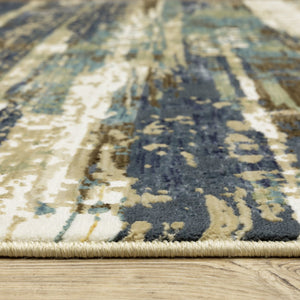 Oriental Weavers Reed Indoor Area Rug - Luxurious Softness With Nature-inspired Designs In Cool And Earthy Tones Beige,Blue Polypropylene Rre02a160235st