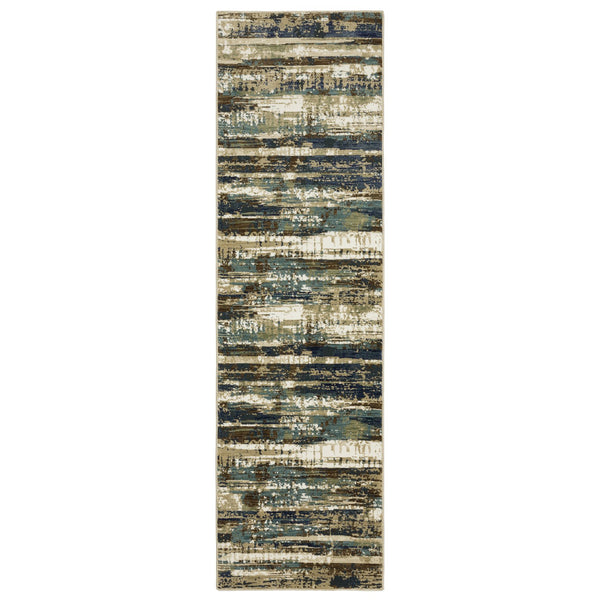 Oriental Weavers Reed Indoor Area Rug - Luxurious Softness With Nature-inspired Designs In Cool And Earthy Tones Beige,Blue Polypropylene Rre02a068235st