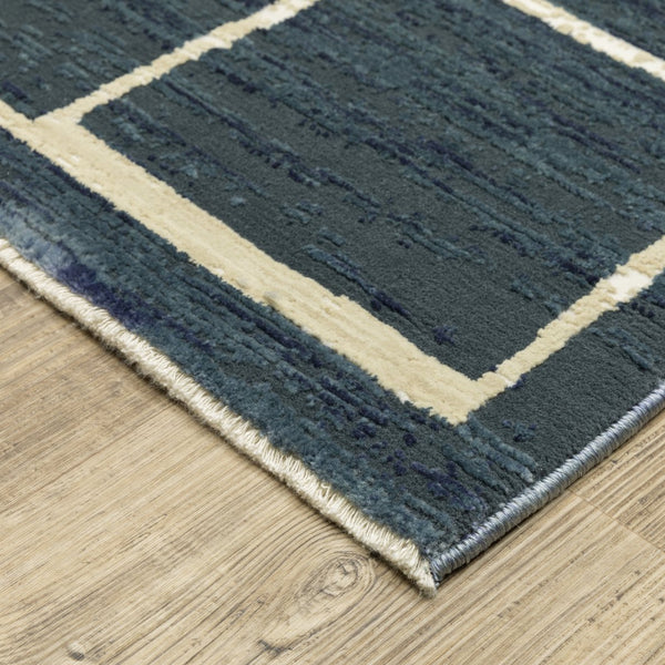 Oriental Weavers Reed Contemporary Indoor Area Rug - Soft, Textured Design Inspired By Nature's Beautiful Hues Blue,Ivory Polypropylene Rre04b300394st