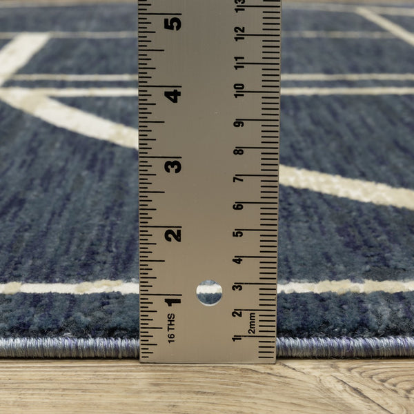 Oriental Weavers Reed Contemporary Indoor Area Rug - Soft, Textured Design Inspired By Nature's Beautiful Hues Blue,Ivory Polypropylene Rre04b300394st