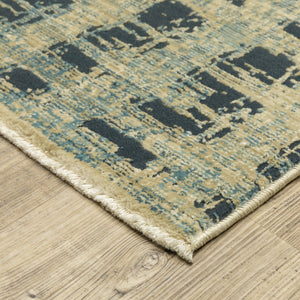 Oriental Weavers Reed Indoor Area Rug - Soft, Textured Design Inspired By Nature In Cool Shades Of Blue And Green Beige,Blue Polypropylene Rre07b200296st