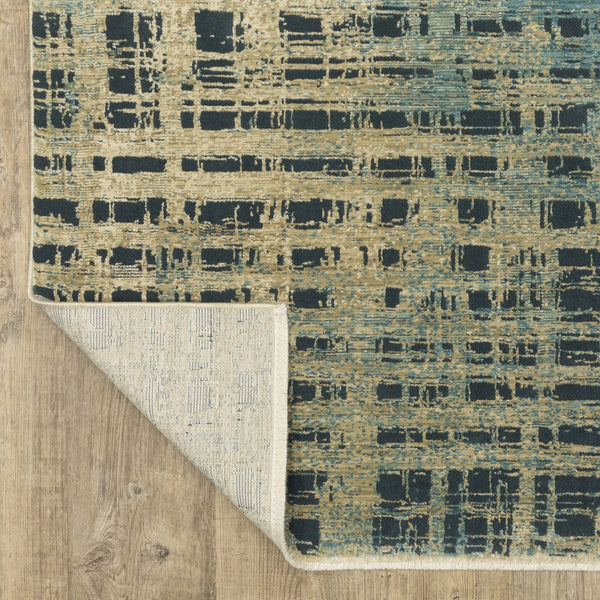 Oriental Weavers Reed Indoor Area Rug - Soft, Textured Design Inspired By Nature In Cool Shades Of Blue And Green Beige,Blue Polypropylene Rre07b200296st