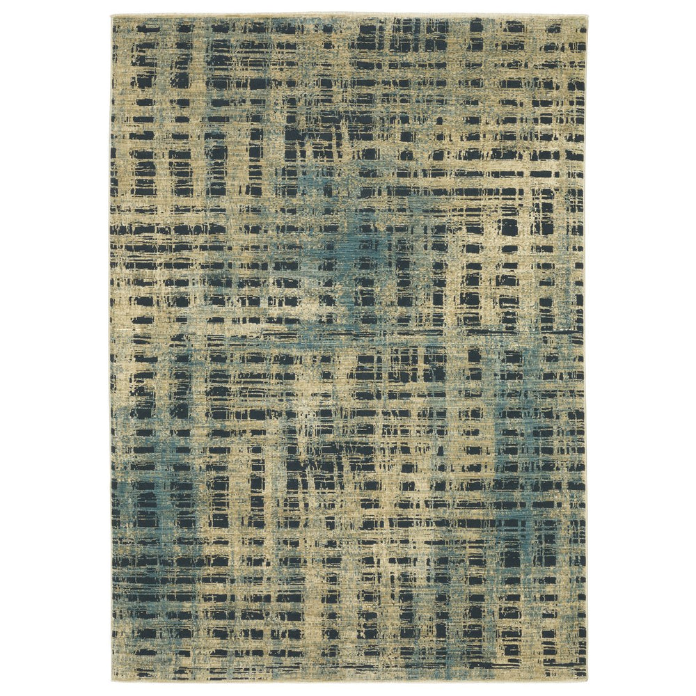 Oriental Weavers Reed Indoor Area Rug - Soft, Textured Design Inspired By Nature In Cool Shades Of Blue And Green Beige,Blue Polypropylene Rre07b200296st