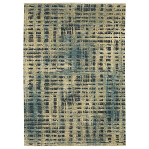 Oriental Weavers Reed Indoor Area Rug - Soft, Textured Design Inspired By Nature In Cool Shades Of Blue And Green Beige,Blue Polypropylene Rre07b200296st