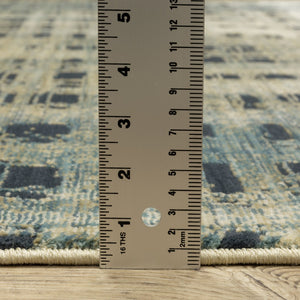 Oriental Weavers Reed Indoor Area Rug - Soft, Textured Design Inspired By Nature In Cool Shades Of Blue And Green Beige,Blue Polypropylene Rre07b200296st