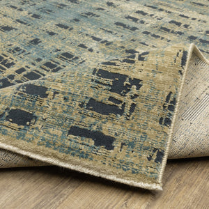 Oriental Weavers Reed Indoor Area Rug - Soft, Textured Design Inspired By Nature In Cool Shades Of Blue And Green Beige,Blue Polypropylene Rre07b200296st