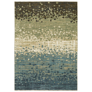 Oriental Weavers Reed Soft Modern Indoor Area Rug – Multi-level Textured Design In Nature-inspired Earthy Tones Blue,Brown Polypropylene Rre08a200296st
