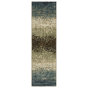 Oriental Weavers Reed Soft Modern Indoor Area Rug – Multi-level Textured Design In Nature-inspired Earthy Tones Blue,Brown Polypropylene Rre08a068235st