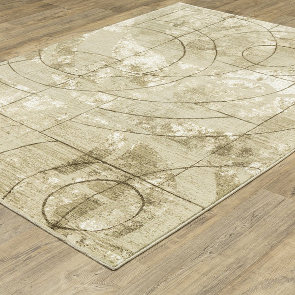 Oriental Weavers Reed Indoor Area Rug - Soft Modern Design With Organic Abstract Patterns Inspired By Nature Beige,Brown Polypropylene Rre10a200296st