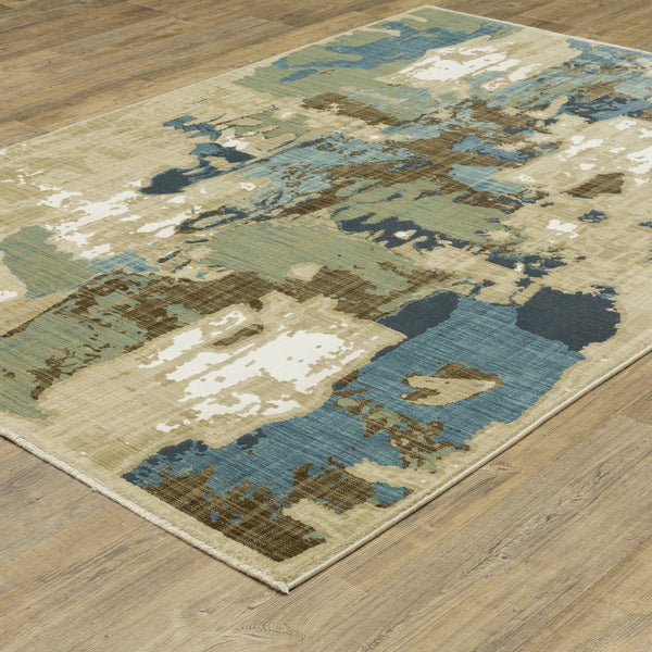 Oriental Weavers Reed Indoor Area Rug – Soft Modern Textures With Nature-inspired Patterns In Beautiful Colors Beige,Multi Polypropylene Rre11q300394st