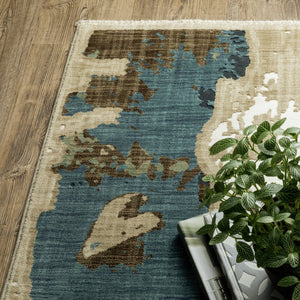 Oriental Weavers Reed Indoor Area Rug – Soft Modern Textures With Nature-inspired Patterns In Beautiful Colors Beige,Multi Polypropylene Rre11q300394st