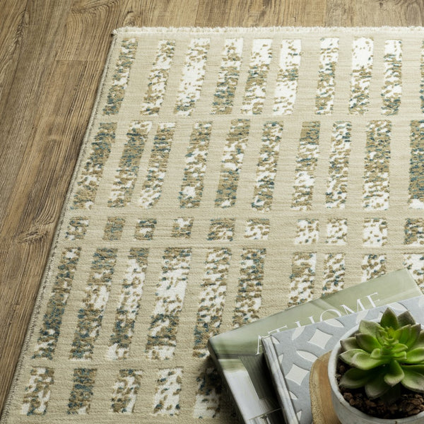 Oriental Weavers Reed Indoor Area Rug - Soft Modern Design Inspired By Nature With Cool And Earthy Color Palette Beige,Blue Polypropylene Rre12w160235st