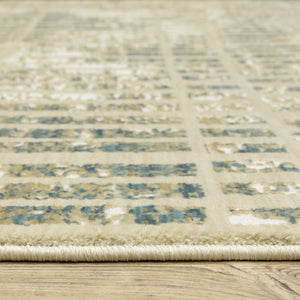Oriental Weavers Reed Indoor Area Rug - Soft Modern Design Inspired By Nature With Cool And Earthy Color Palette Beige,Blue Polypropylene Rre12w160235st