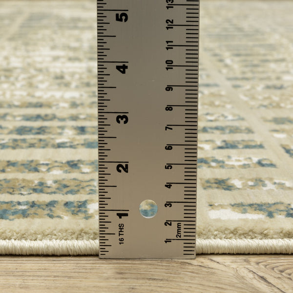 Oriental Weavers Reed Indoor Area Rug - Soft Modern Design Inspired By Nature With Cool And Earthy Color Palette Beige,Blue Polypropylene Rre12w160235st