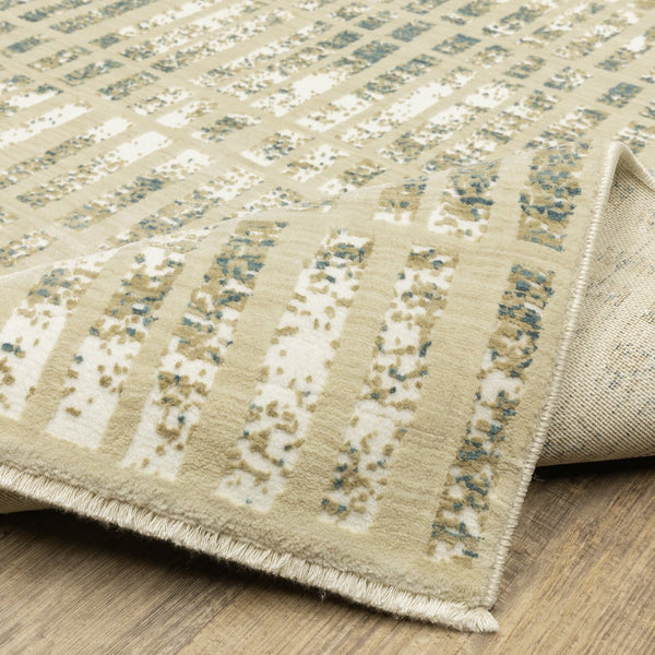 Oriental Weavers Reed Indoor Area Rug - Soft Modern Design Inspired By Nature With Cool And Earthy Color Palette Beige,Blue Polypropylene Rre12w160235st
