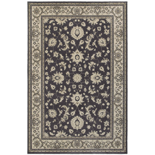 Oriental Weavers Richmond Indoor Area Rug - Stylish Blend Of Traditional Designs And Modern Hues For Any Space Charcoal,Ivory Polypropylene R117h3056091st