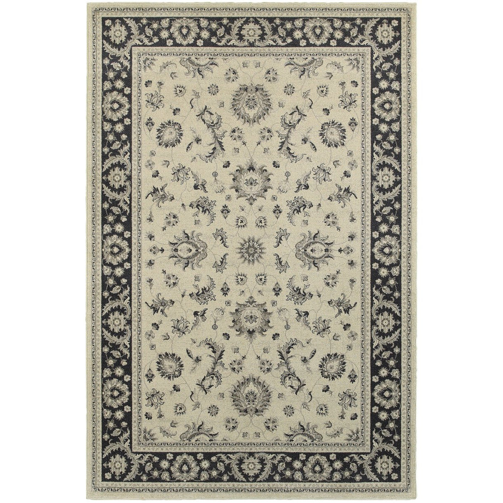 Oriental Weavers Richmond Indoor Area Rug - Stylish Blend Of Traditional Designs And Modern Hues For Any Space Ivory,Navy Polypropylene R117w3056091st
