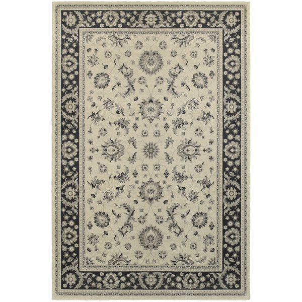 Oriental Weavers Richmond Indoor Area Rug - Stylish Blend Of Traditional Designs And Modern Hues For Any Space Ivory,Navy Polypropylene R117w3056091st