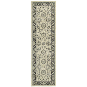 Oriental Weavers Richmond Indoor Area Rug - Stylish Blend Of Traditional Designs And Modern Hues For Any Space Ivory,Navy Polypropylene R117w3068230st