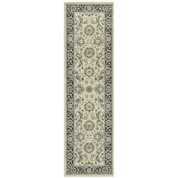 Oriental Weavers Richmond Indoor Area Rug - Stylish Blend Of Traditional Designs And Modern Hues For Any Space Ivory,Navy Polypropylene R117w3068230st