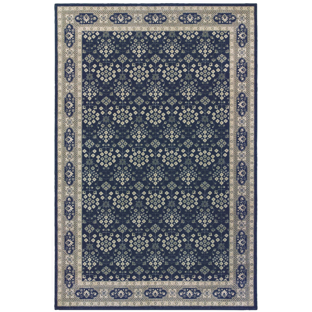 Oriental Weavers Richmond Persian Oriental Indoor Area Rug Soft Polypropylene Navy Blue Living Room R119B3360450ST