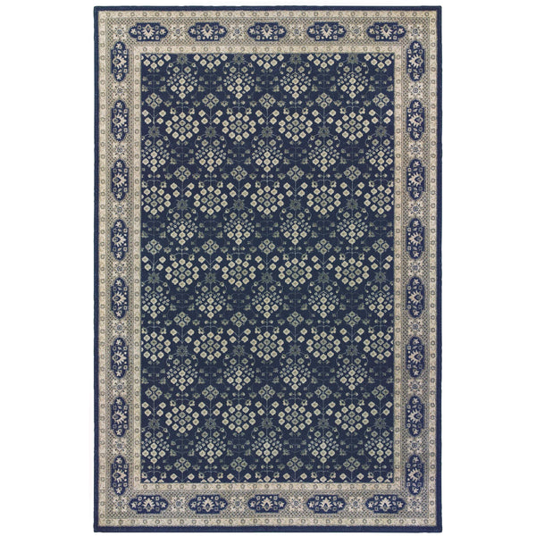 Oriental Weavers Richmond Persian Oriental Indoor Area Rug Soft Polypropylene Navy Blue Living Room R119B3360450ST