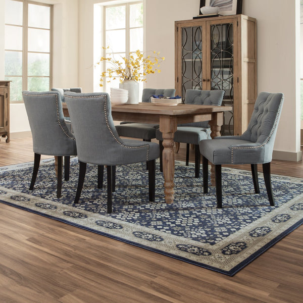 Oriental Weavers Richmond Indoor Area Rug - Elegant Traditional Design With Modern Hues In Deep Blues And Grays Navy,Grey Polypropylene R119b3117165st