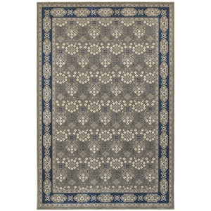 Oriental Weavers Richmond Indoor Area Rug - Elegant Blend Of Traditional Designs And Modern Hues For Any Space Grey,Navy Polypropylene R119u3056091st