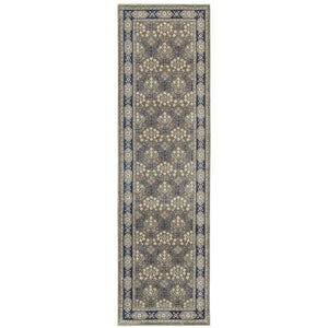 Oriental Weavers Richmond Indoor Area Rug - Elegant Blend Of Traditional Designs And Modern Hues For Any Space Grey,Navy Polypropylene R119u3068230st
