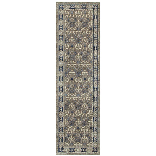 Oriental Weavers Richmond Indoor Area Rug - Elegant Blend Of Traditional Designs And Modern Hues For Any Space Grey,Navy Polypropylene R119u3068230st