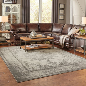 Oriental Weavers Richmond Luxurious Indoor Area Rug - Timeless Design With Soft Durability In Deep Blues & Grays Ivory,Grey Polypropylene R1333y117165st