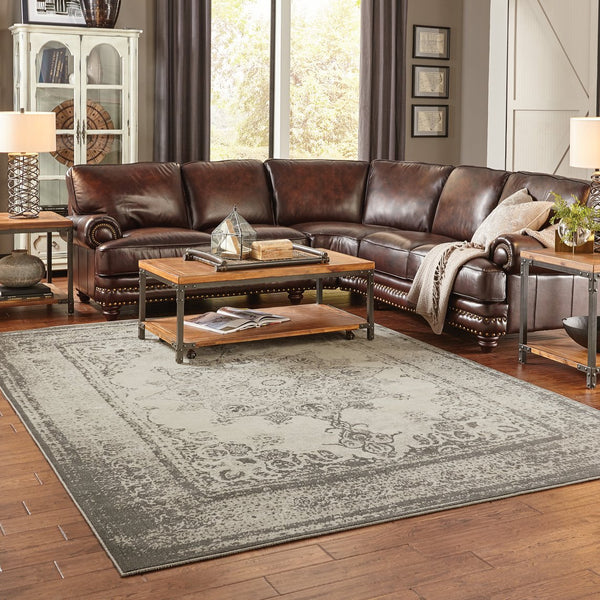 Oriental Weavers Richmond Luxurious Indoor Area Rug - Timeless Design With Soft Durability In Deep Blues & Grays Ivory,Grey Polypropylene R1333y117165st