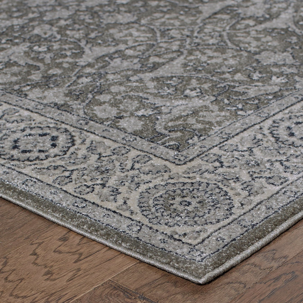 Oriental Weavers Richmond Indoor Area Rug - Traditional Meets Modern With Luxurious Softness In Stylish Hues Grey,Ivory Polypropylene R001e3117165st