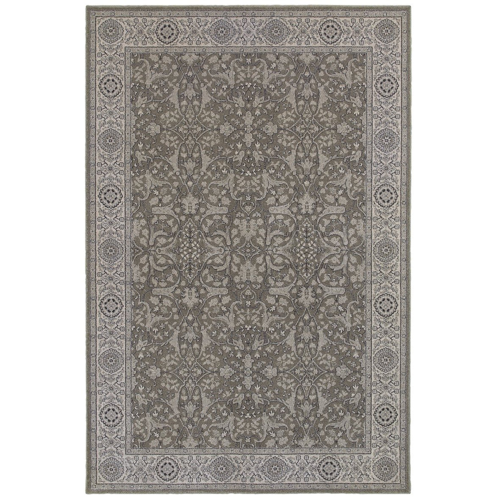 Oriental Weavers Richmond Indoor Area Rug - Traditional Meets Modern With Luxurious Softness In Stylish Hues Grey,Ivory Polypropylene R001e3117165st
