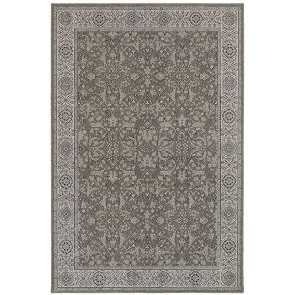 Oriental Weavers Richmond Indoor Area Rug - Traditional Meets Modern With Luxurious Softness In Stylish Hues Grey,Ivory Polypropylene R001e3117165st