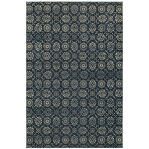 Oriental Weavers Richmond Indoor Area Rug - Luxurious Traditional Design In Deep Blues And Grays For Modern Spaces Navy,Grey Polypropylene R214h3056091st