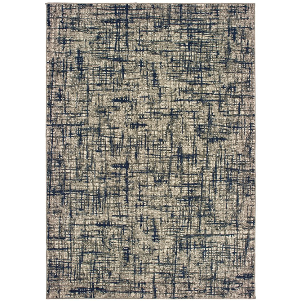 Oriental Weavers Richmond Indoor Area Rug - Stunning Blend Of Traditional Designs And Modern Hues For Any Space Grey,Navy Polypropylene R802k3300390st
