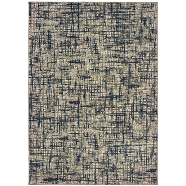 Oriental Weavers Richmond Indoor Area Rug - Stunning Blend Of Traditional Designs And Modern Hues For Any Space Grey,Navy Polypropylene R802k3300390st