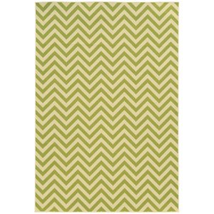 Oriental Weavers Riviera Indoor/Outdoor Area Rug - Durable, Stylish Geometric Design Perfect For Any Space Or Patio Green,Ivory Polypropylene R4593k259396st