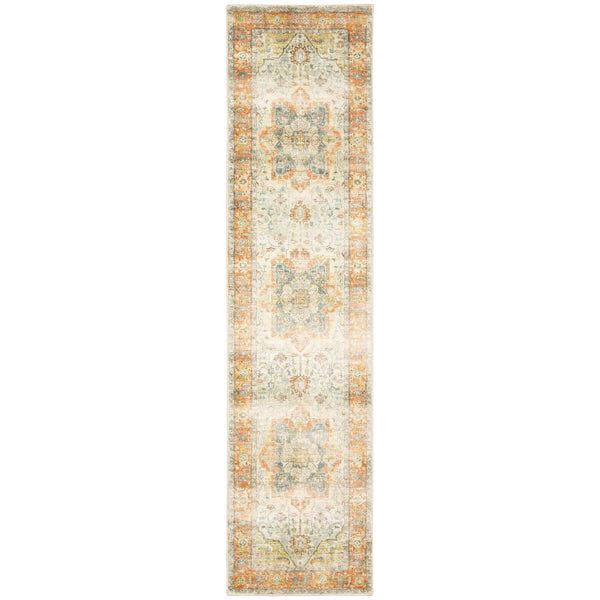 Oriental Weavers Savoy Elegantly Distressed Area Rug - Soft Microfiber Design In Muted Tones For Cozy Interiors Orange,Silver Polyester S28101061243st